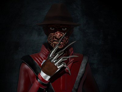 A Thriller On Elm Street freddy jackson krueger michael photoshop zbrush