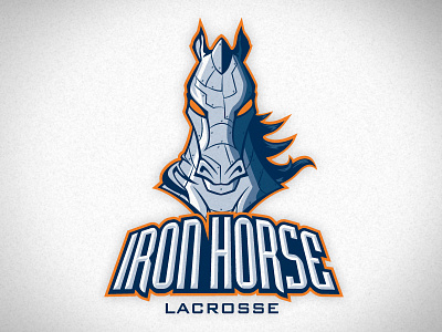 Ironhorse horse lacrosse logo sports