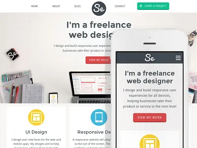 Sarah Evans Design Responsive portfolio responsive webdesign