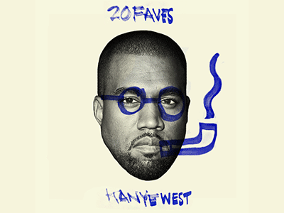 20 Fave Kanye Songs [gif] gif kanye west rap music sketch