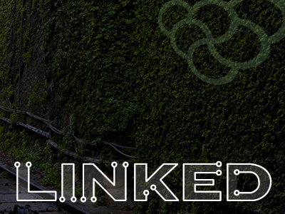 Linked - custom type treatment keynote knockout powerpoint typography