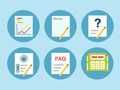 Science Fair Icons - P3 backboard chart documents fair faq graph paper project question science writing