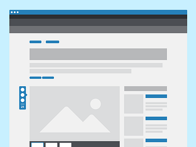 Wireframes editorial layout web wireframe
