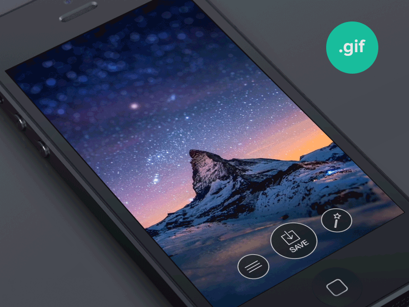 Menu Interaction app gif interaction interface ios 7 iphone menu ui ux wallpaper