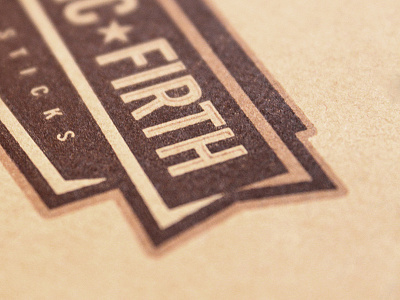 Vic Firth Drum Stick Packaging 4 letterpress logo type typography