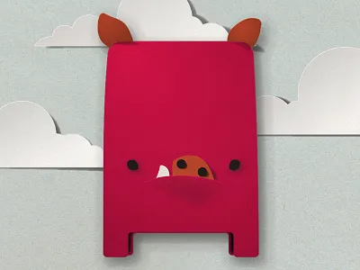 Snort cut illustration paper papercut toymail