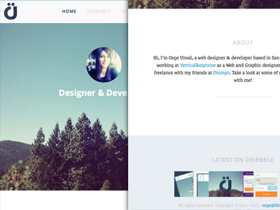 New Portfolio clean css3 interface minimal portfolio responsive ui