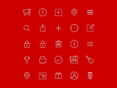 iOS 7 Icons flat glyph glyph icons icon icon set iconography icons ios 7 ios7 line icons set vector
