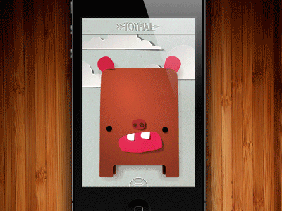 Toymail App app cut illustration paper papercut toymail