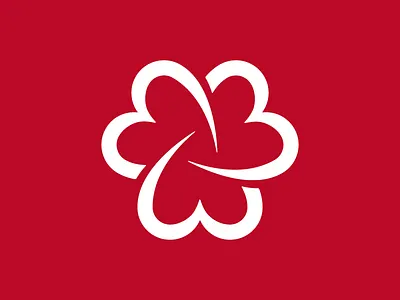 We Love To Serve entwined heart icon love red