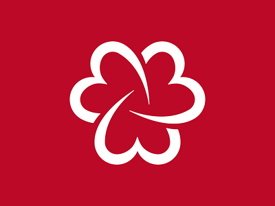 We Love To Serve entwined heart icon love red