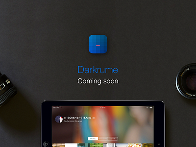 Darkrume banner client darkroom darkrume flickr ios ipad promo
