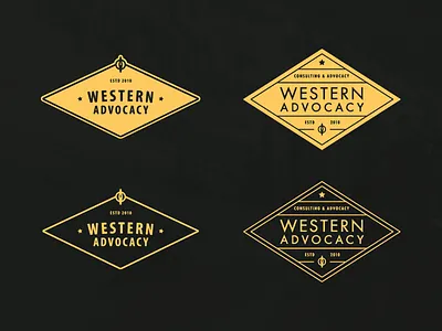 Advocacy advocacy diamond logo western