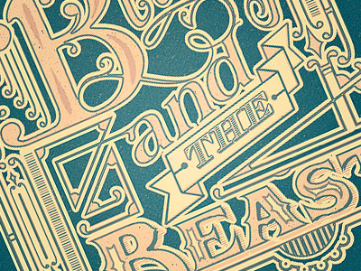 Beauty and the Beast - final beauty and the beast curly fairy tale illustration print tale typo typography victorian vintage