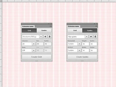 Grid&Guides. Adobe Photoshop Extension extension guides modular grid photoshop ui