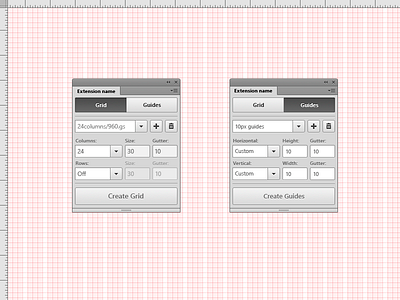 Grid&Guides. Adobe Photoshop Extension extension guides modular grid photoshop ui