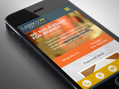 Legacy79 Mobile Site gui iphone l79 legacy79 mobile site smart phone ui ux website