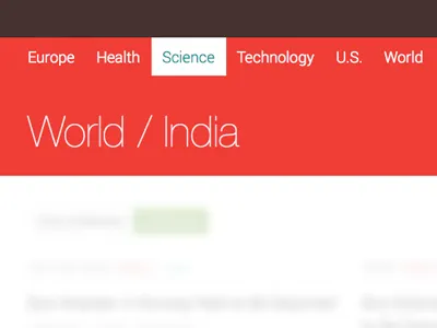 Navigation with hover state flat navigation ui web