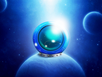 Space cap blue cap hat light space star