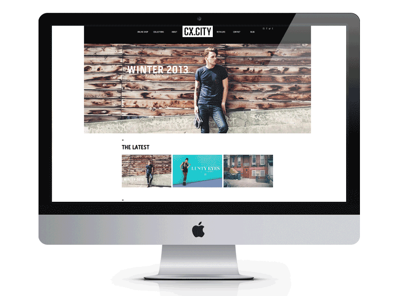 New CX.CITY Website brand clothing digital e commerce shopify web wordpress