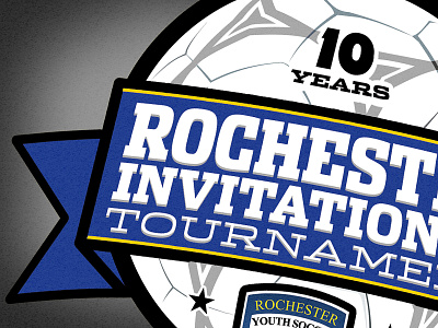 Rochester Invitational [Rejected Concept] football logo minnesota rochester soccer tournament youth