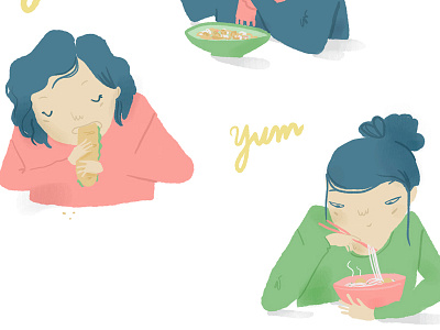 Food lovers illustration