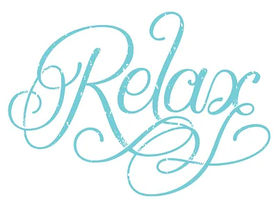 Relax Mug Dribbble hand lettering lettering