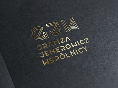 GJW custom gold law lawyer logo mockup type yaceky