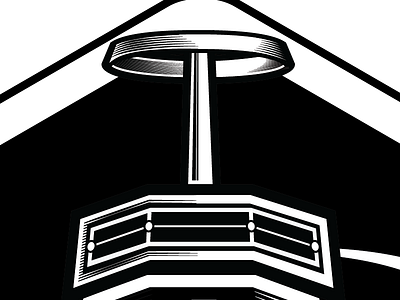 Fun With The Blend Tool badge black and white blend closeup etch logo shading vector