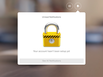 Padlock illustration 3d account icon illustration lock locked notification padlock photoshop ui