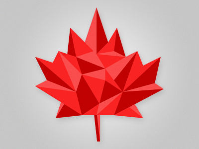 Leaf canada leaf low photoshop poly
