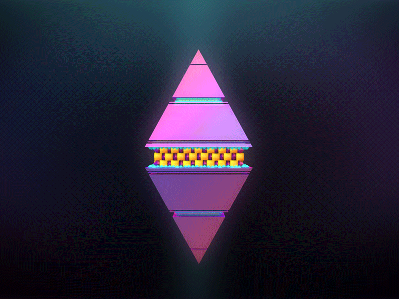 Pyramid 3d after effects cinema 4d compositing low poly moek polygons postproduction