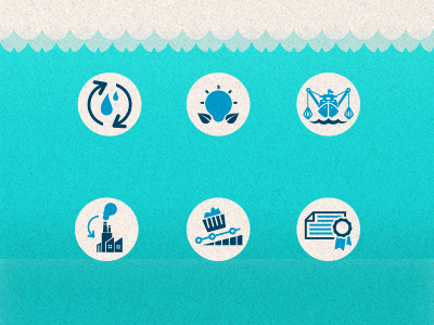Sustainability and Environment Icons icons infographics texture