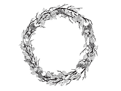 Advent Wreath advent christmas drawing illustration wreath