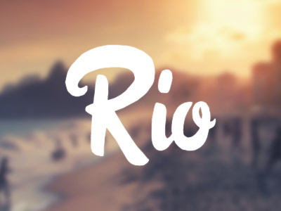 Rio city hand lettering lettering rio series