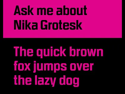 Nika Grotesk nika grotesk petre spassov type design typography