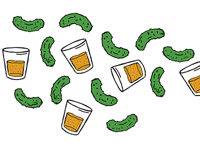 Pickles'n shots