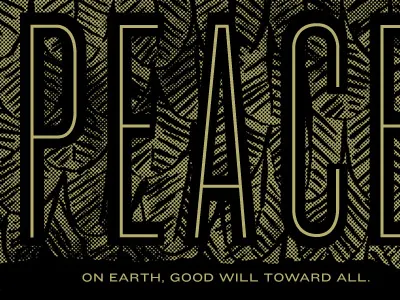 Christmas 2013 card christmas gold peace xmas