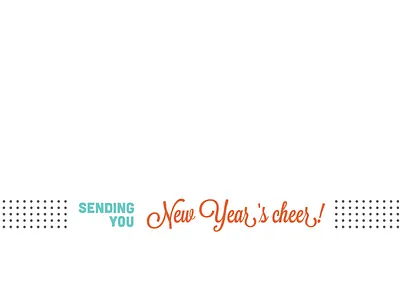 New Year's Card Concept card color concept new years typography