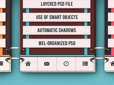 App Screens Mockup app design showcase app designs app mockup app screens mockup apps binding rings mockup paper wooden