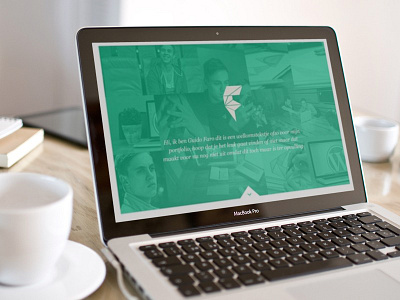 Portfolio redesign clean flat geometric green personal photo portfolio redesign site visual website