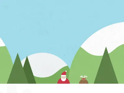 Christmas is Coming christmas illustration reindeer rudolph santa