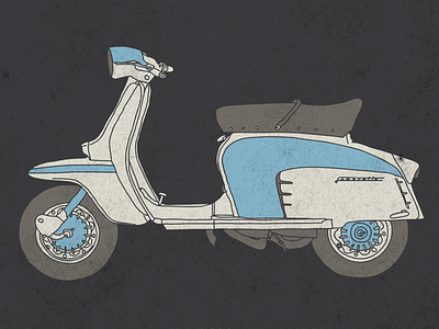 lambretta special classic illustration lambretta scooter special tshirt vector