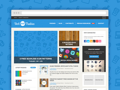 Best Psd Freebies Redesign flat design freebies redesign web design