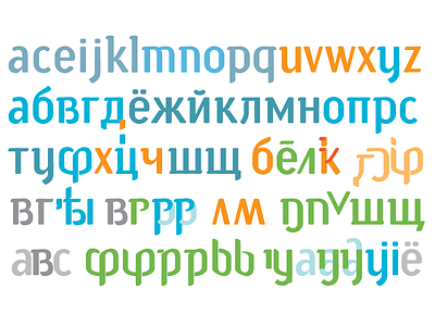 «Tanuki» font sketch 2010, 2013 archives cyrillic sketch type design