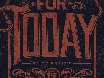 For Today apparel band design merch merchandise print t shirt typography