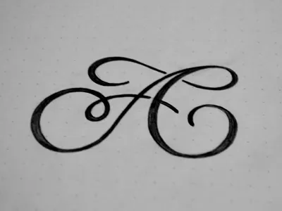 AC monogram ac lettering logo logotype monogram sketch type typography