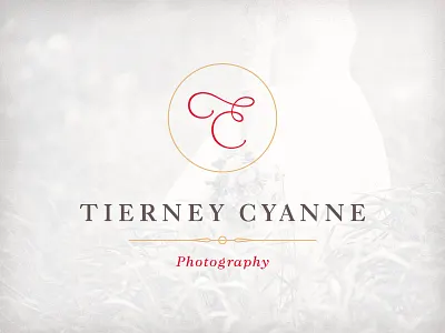 Tierney Cyanne Photography classic logo monogram photography simple