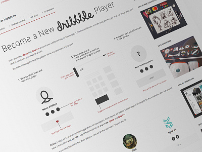 2 Dribbble Invitations dribbble game invitation players