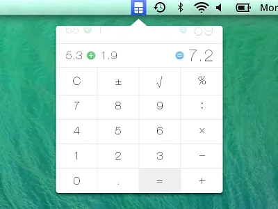 Calculatron calc calculator flat icons mavericks numbers